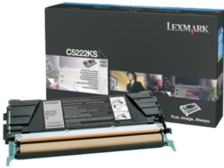 Lexmark C5222KS Black Toner Cartridge For use with Lexmark C524n, C524dn, C524dtn, C524, C522n, C524tn, C534n, C534dn, C534dtn, C532n, C532dn and C530dn Printers, Average Yield Up to 4000 standard pages in accordance with ISO/IEC 19798, Lexmark Cartridge Collection Program, New Genuine Original Lexmark OEM Brand, UPC 734646396783 (C52-22KS C522-2KS C5222-KS)