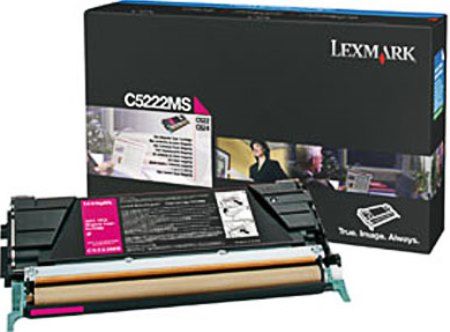 Lexmark C5222MS Magenta Toner Cartridge For use with Lexmark C524n, C524dn, C524dtn, C524, C522n, C524tn, C534n, C534dn, C534dtn, C532n, C532dn and C530dn Printers, Average Yield Up to 3000 standard pages in accordance with ISO/IEC 19798, Lexmark Cartridge Collection Program, New Genuine Original Lexmark OEM Brand, UPC 734646396714 (C52-22MS C522-2MS C5222-MS)