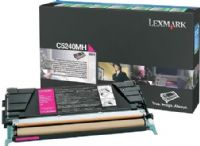Lexmark C5240MH Magenta High Yield Return Program Toner Cartridge, Works with Lexmark C524 C524dn C524dtn C524n C524tn C532dn C532n C534dn C534dtn and C534n Printers, Up to 5000 standard pages in accordance with ISO/IEC 19798, New Genuine Original OEM Lexmark Brand, UPC 734646396752 (C5240-MH C5240 MH C5240M) 
