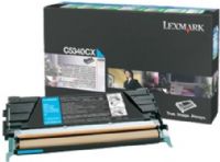 Lexmark C5340CX Cyan Extra High Yield Return Program Toner Cartridge, Works with Lexmark C534dn C534dtn and C534n Printers, Up to 7000 standard pages in accordance with ISO/IEC 19798, New Genuine Original OEM Lexmark Brand (C5340-CX C5340C C5340 C53-40CX) 
