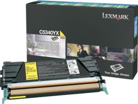 Lexmark C5340YX Yellow Extra High Yield Return Program Toner Cartridge, Works with Lexmark C534dn C534dtn and C534n Printers, Up to 7000 standard pages in accordance with ISO/IEC 19798, New Genuine Original OEM Lexmark Brand (C5340-YX C5340 YX C5340Y C-5340YX)