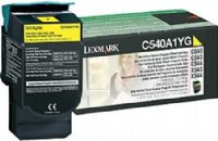 Lexmark C540A1YG Yellow Return Program Toner Cartridge, Works with Lexmark C540n C543dn C544dn C544dtn C544dw C544n C546dtn X543dn X544dn X544dtn X544dw X544n X546dtn X548de and X548dte Printers, Up to 1000 standard pages in accordance with ISO/IEC 19798, New Genuine Original OEM Lexmark Brand (C540-A1YG C540 A1YG C540A-1YG C540A 1YG) 