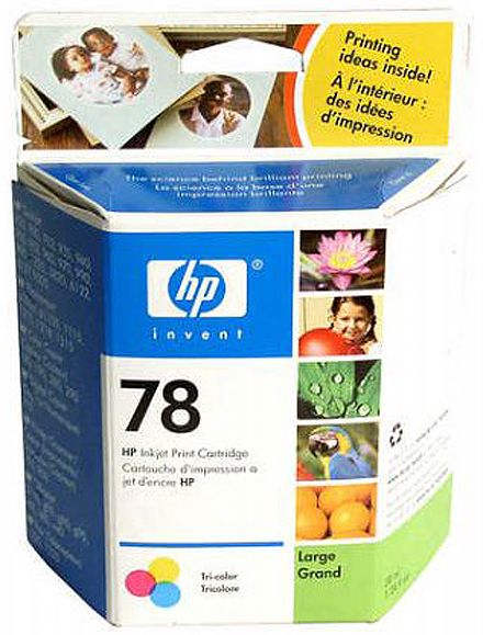 HP Hewlett Packard C6578AN HP 78 Large Tri-color Inkjet Print Cartridge for PhotoSmart, DeskJet 900 series; Ink volume 38 ml; Yield Up to 970 pages at 15% coverage; Printing Color Yellow, cyan, magenta, UPC 088698993033 (C-6578AN C6578A C6578 HP78 HP-78)