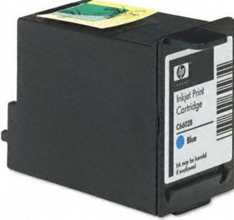 HP Hewlett Packard C6602B Thermal Ink Cartridge, Ink-jet Printing Technology, Blue Color, 18 ml Capacity, New Genuine Original OEM HP Hewlett Packard, For use with HP Addmaster IJ 6000 (C6602B C-6602B C 6602B C6602-B C6602 B)