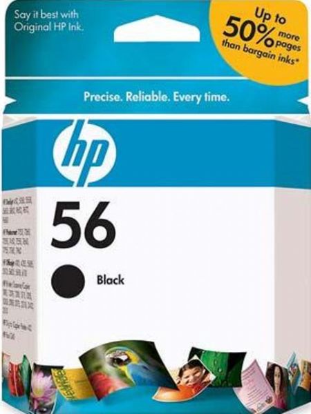 Hewlett Packard HP C6656AN HP Black Inkjet Cartridge for Deskjet 5550, PP130, PP230, PP450ci, PP7150, PP7350, PP7550, PSC2110, PSC221 - New Genuine Original OEM Hewlett Packard HP brand (C6656   6656   6656A   6656AN)
