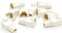 Bytecc C6BOOT-W Cat 6 Boot, White, 50 Pieces Pack, Snagless Boots for RJ45, SHIELDED or NON-SHIELDED, UPC 837281102587 (C6BOOTW C6BOOT W) 