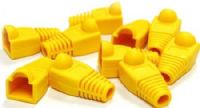Bytecc C6BOOT-Y Cat 6 Boot, Yellow, 50 Pieces Pack, Snagless Boots for RJ45, SHIELDED or NON-SHIELDED, UPC 837281102594 (C6BOOTY C6BOOT Y) 
