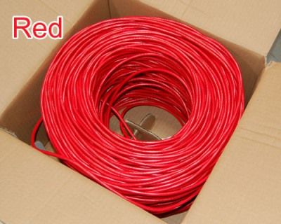 Bytecc C6E-1000RED Category 6 Bulk Cable, 1000 feet, Red, UTP (Unshielded Twist Pair Cable) Cable, Solid Copper Conductor Wire, Wire Gauge 24 AWG and 4 pairs, Provides hi-speed data transfer to 550Mhz, Colored PVC Outer Jacket, Verified Compliant with EIA/TIA Standard by UL and ETL, UPC 837281102143 (C6E1000RED C6E-1000-RED C6E-1000 RED C6E1000-RED C6E1000 C6E 1000RED)