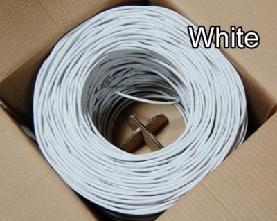 Bytecc C6E-1000WHT Category 6 Bulk Cable, 1000 feet, White, UTP (Unshielded Twist Pair Cable) Cable, Solid Copper Conductor Wire, Wire Gauge 24 AWG and 4 pairs, Provides hi-speed data transfer to 550Mhz, Colored PVC Outer Jacket, Verified Compliant with EIA/TIA Standard by UL and ETL, UPC 837281102099 (C6E1000WHT C6E-1000-WHT C6E-1000 WHT C6E1000-WHT C6E1000 C6E 1000WHT)