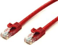 Bytecc C6EB-1R Cat 6 Enhanced 550MHz Patch Cable, 1 ft, TIA/EIA 568B.2, UTP Unshielded Twisted Pair, PVC Jacket, 24 AWG 4 Pairs, Supports Gigabits 10/100/1000, Red Color, UPC 837281101191 (C6EB 1R C6EB1R C6EB 1R C6 EB C6EB C6-EB) 