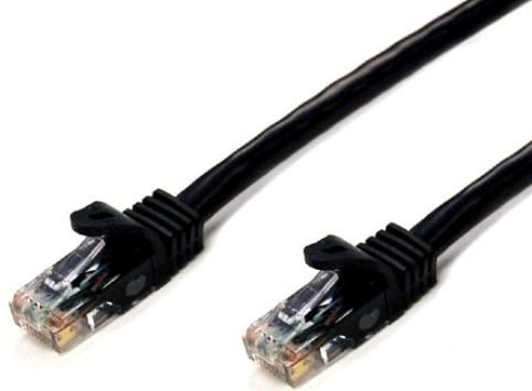 Bytecc C6EB-5K Cat 6 Enhanced 550MHz Patch Cable, 5 ft, TIA/EIA 568B.2, UTP Unshielded Twisted Pair, PVC Jacket, 24 AWG 4 Pairs, Supports Gigabits 10/100/1000, Black Color, UPC 837281101306 (C6EB 5K C6EB5K C6EB 5K C6 EB C6EB C6-EB)