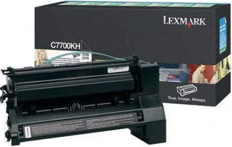 Lexmark C7700KH Black High Yield Return Program Print Cartridge, Works with Lexmark X772e, C772n, C770n, C772dn, C772dtn, C770dn and C770dtn Printers, Up to 10000 pages @ approximately 5% coverage, New Genuine Original OEM Lexmark Brand, UPC 734646256117 (C7700-KH C7700K C7700)
