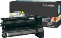 Lexmark C7700YS Yellow Return Program Print Cartridge, Works with Lexmark X772e, C772n, C770n, C772dn, C772dtn, C770dn and C770dtn Printers, Up to 6000 pages @ approximately 5% coverage, New Genuine Original OEM Lexmark Brand, UPC 734646256063 (C7700-YS C7700Y C7700) 
