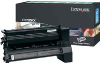 Lexmark C7720KX Black Extra High Yield Return Program Print Cartridge, Works with Lexmark C772dn C772dtn C772n and X772e Printers, Up to 15000 pages @ approximately 5% coverage, New Genuine Original OEM Lexmark Brand (C7720-KX C7720K C7720 C772-0KX) 