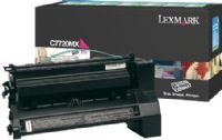 Lexmark C7720MX Magenta Extra High Yield Return Program Print Cartridge, Works with Lexmark C772dn C772dtn C772n and X772e Printers, Up to 15000 pages @ approximately 5% coverage, New Genuine Original OEM Lexmark Brand, UPC 734646256216 (C7720-MX C7720M C7720 C772-0MX) 