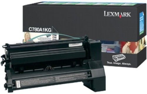 Lexmark C780A1KG Black Return Program Print Cartridge, Works with Lexmark C780dn C780n C782dn C782dtn C782n and X782e Printers, Up to 6000 standard pages in accordance with ISO/IEC 19798, New Genuine Original OEM Lexmark Brand (C780-A1KG C780 A1KG C780A1K C780A1)