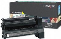 Lexmark C780A1YG Yellow Return Program Print Cartridge, Works with Lexmark C780dn C780dtn C780n C782dn C782dtn C782n and X782e Printers, Up to 6000 standard pages in accordance with ISO/IEC 19798, New Genuine Original OEM Lexmark Brand, UPC 734646018265 (C780-A1YG C780 A1YG C780A1Y C780A1 C780A) 