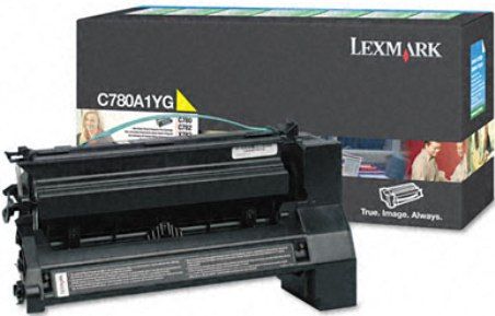 Lexmark C780A1YG Yellow Return Program Print Cartridge, Works with Lexmark C780dn C780dtn C780n C782dn C782dtn C782n and X782e Printers, Up to 6000 standard pages in accordance with ISO/IEC 19798, New Genuine Original OEM Lexmark Brand, UPC 734646018265 (C780-A1YG C780 A1YG C780A1Y C780A1 C780A)