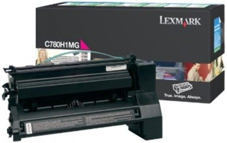Lexmark C780H1MG Magenta High Yield Return Program Print Cartridge, Works with Lexmark C780dn C780dtn C780dtn C780n C780n C782dn C782dn C782dtn C782dtn C782n C782n X782e and X782e Printers, Up to 10000 standard pages in accordance with ISO/IEC 19798, New Genuine Original OEM Lexmark Brand, UPC 734646018364 (C780-H1MG C780 H1MG C780H1M C780H1)