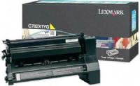Lexmark C782X1YG Model C782 Yellow Extra High Yield Return Program Print Cartridge, Works with Lexmark C782dn C782dtn C782n and X782e Printers, Up to 15000 standard pages in accordance with ISO/IEC 19798, New Genuine Original OEM Lexmark Brand, UPC 734646018821 (C782-X1YG C782 X1YG) 
