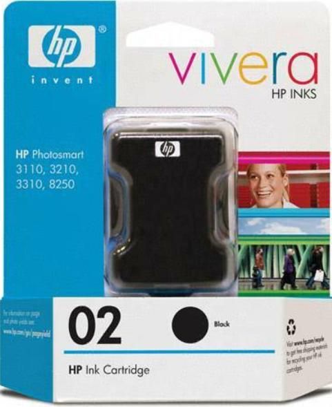 Hp Hewlett Packard C8721wn Model 02 Ink Cartridge Ink Jet Printing Technology Black Color 10 1824