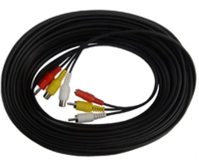 Clover CA100B Extension Cable 100', BNC to BNC Cable, Used to extend most professional cameras, 100ft extension for cameras with BNC connection to most DVRs, UPC 617517601042 (CA-100B CA100-B CA100 CA-100)