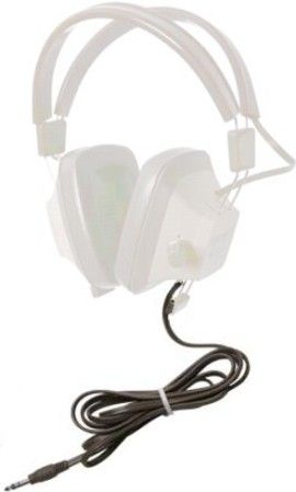 Califone CA-102 Explorer Replacement Single Cord For use with EH-3S and EH-3SV Explorer Binaural Headphones, 3.5mm Stereo Plug, UPC 610356831113 (CA102 CA 102)