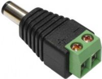 Seco-Larm CA-161T Power Connector, Male DC plug to terminal block, Small size for tight spaces, 2.1mm DC plug (CA161T CA 161T CA-161)  