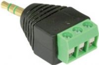 Seco-Larm CA-1A1T Audio Plug 3.5mm (mini-stereo) to Terminal Block (CA1A1T CA 1A1T)  
