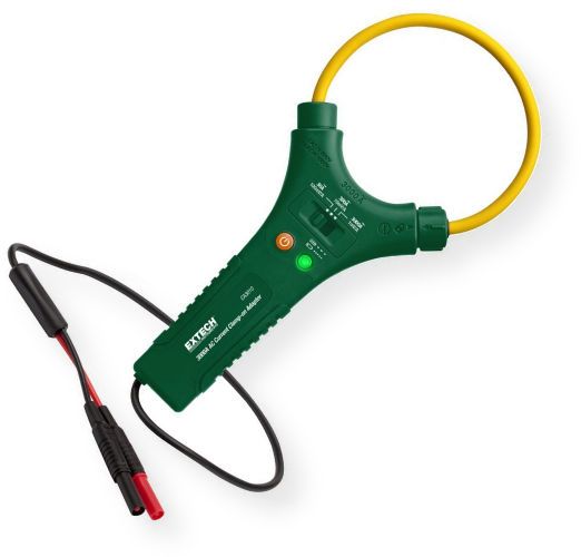 Extech CA3010-NIST Flex 3000A AC Clamp on Adaptor with NIST Certificate; Measure AC Current up to 3000A; Flexible 10 in. clamp jaw easily wraps around bus bars and cable bundles; 7.5mm cable diameter fits into tight spaces and around large conductors; Measures AC Current in three ranges; Easy twist clamp cable closure to Lock or Open; UPC: 793950430118 (EXTECHCA3010NIST EXTECH CA3010-NIST CLAMP ADAPTOR)