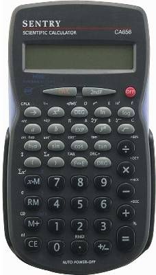 Sentry CA656 Scientific Calculator, Black; 56 programmable functions; Auto-off; 10 Digit LCD; Tilting Display; Binary, Octal, Decimal & Hex Calculation; Memory & Statistical Calculation; Hard Protective Case Included; Comprehensive Instruction Manual; UPC 080068206569 (CA-656 CA 656)