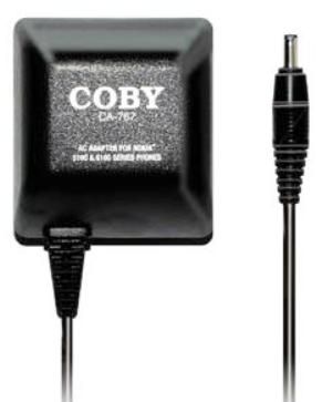 Coby CA767  110 AC/DC charger Compatible with Nokia 5100, 6100, 8200 and 8600 series Cellular Phones