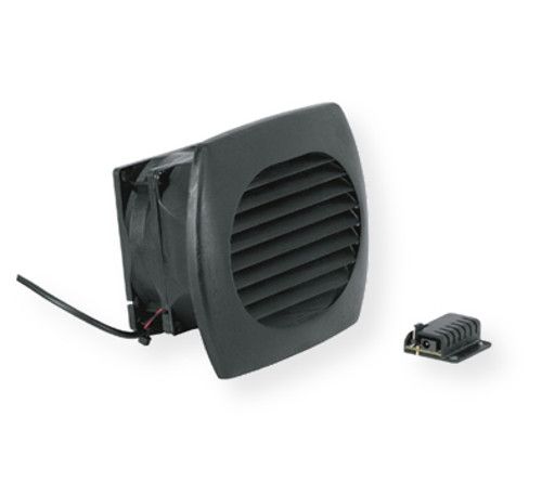 Middle Atlantic CAB-COOL 20 CFM Cabinet Cooler; Black; Removes heat from smaller cabinet areas to help extend equipment life; Rated 20 CFM, at 24 dBA; Can be painted to match desired color; UPC 656747082825 (CABCOOL CAB COOL CAB-COOL CAB-COOL-VENT CAB-COOL-FAN CAB-COOL-20CFM)
