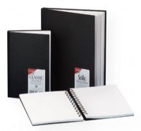Cachet CS1003 8.5 x 11 Classic Black Sketch Book; All-purpose and great for drawing, writing, or doodling; Made of high-quality, 70 lb; neutral pH acid-free paper; Ideal for ink, pencil, markers, or pastels; Bound for durability and covered in black embossed water-resistant cover stock; Shipping Weight 1.82 lb; Shipping Dimensions 11.00 x 8.5 x 0.25 in; EAN 9781877824234 (CACHETCS1003 CACHET-CS1003 SKETCHING ARTWORK) 