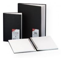 Cachet CS1005 9 x 6 Classic Black Sketch Book; All-purpose and great for drawing, writing, or doodling; Made of high-quality, 70 lb neutral pH acid-free paper; Ideal for ink, pencil, markers, or pastels; Bound for durability and covered in black embossed water-resistant cover stock; Shipping Weight 1.00 lb; Shipping Dimensions 9.00 x 6.00 x 1.00 in; EAN 9781877824258 (CACHETCS1005 CACHET-CS1005 SKETCHING ARTWORK) 