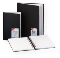 Cachet CSW1023 Classic 7 x 10 Black Wirebound Sketch Book; Same great features as the CS Series sketch books, but with a lasting, double-wire binding to ensure pages always lay flat and allows for back-to-back (360 degrees) folding; Made of 70 lb, acid-free drawing paper; Shipping Weight 1.00 lb; Shipping Dimensions 10.00 x 7.00 x 0.75 in; EAN 9781561527120 (CACHETCSW1023 CACHET-CSW1023 SKETCHING) 