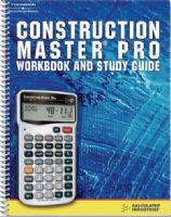 Calculated Industries 2140 Construction Master Pro Workbook and Study Guide, Learn how to master this essential tool for greater efficiency and productivity on the jobsite, Quickly solve routine construction problems and complex design and estimating challenges while reducing construction-math errors, 98 Pages Black and White Fully Illustrated Text, EAN 9781418041090 (CALCULATED2140 CALCULATED-2140 2140) 