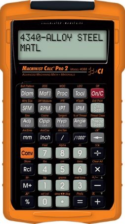 Calculated Industries 4088 Machinist Calc Pro 2, Advanced Machining Math Calculator with Materials, Speeds and Feeds, Thread Size, Drill Point, Drill Size, 3-Wire Measure, Trigonometric Functions, Right Triangle Math, UPC 098584001575 (CALCULATED4088 CALCULATED-4088 CALCULATED 4088)