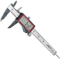 Calculated Industries 7408 AccuMASTER Digital Fraction 6" Caliper; Four different measurements (External, Internal, Step, Depth); Measures in fractions, inches and millimeters; Easy-to-read digital display; Easy-to-read ruler has inches and fractions clearly shown in black, millimeters in red; Auto shut-off; UPC 098584001841 (CALCULATED7418 CALCULATED-7418 CALCULATED 7418) 