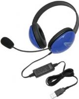 Califone 2800BL-USB Listening First Stereo Headset with USB Plug, Blue; Adjustable headband for personalized fit; Smaller overall headband to fit younger children; Rugged ABS plastic construction for classroom safety; Permanently attached 5.5' straight cord with reinforced "strain" relief connection resists accidental pull out; UPC 610356832189 (CALIFONE2800BLUSB 2800BLUSB 2800BL USB) 