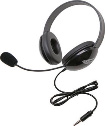 Califone 2800TBK Listening First Stereo Headset with To Go 3.5mm Plug, Black; Adjustable headband for personalized fit; Smaller overall headband to fit younger children; Rugged ABS plastic construction for classroom safety; Single 3.5mm To Go plug connects with smartphones, tablets, computers, Chromebooks, computers or a jackbox; UPC 610356832844 (CALIFONE2800TBK 2800-TBK 2800 TBK)