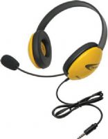 Califone 2800-YLT Listening First Stereo Headset with To Go 3.5mm Plug, Yellow; Adjustable headband for personalized fit; Smaller overall headband to fit younger children; Rugged ABS plastic construction for classroom safety; Single 3.5mm To Go plug connects with smartphones, tablets, computers, Chromebooks, computers or a jackbox; UPC 610356832561 (CALIFONE2800YLT 2800YLT 2800 YLT) 