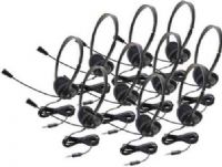 Califone 3065AVT-10L Classroom 10-Pack of Lightweight Personal Multimedia Stereo Headsets with To Go Plug, Impedance 32 Ohms +/- 15 Ohms, Frequency Response 20-20000 Hz, Sensitivity 105dB SPL +/- 3dB at 1kHz, 27mm Mylar Diaphragm, Fully adjustable headband fits all students, Recessed wiring resists prying fingers, UPC 610356831748 (CALIFONE3065AVT10L 3065AVT10L 3065AVT 10L 3065-AVT-10L 3065) 