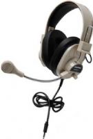 Califone 3066AVT Deluxe Stereo Headset with To Go Plug, Impedance 25 Ohms +/- 15 Ohms, Frequency Response 20-20000 Hz, Sensitivity 107dB SPL +/- 3dB at 1kHz, 40mm Mylar Diaphragm, Rugged ABS plastic headstrap with recessed wiring resists prying fingers for classroom safety with “Comfort Sling” for user comfort; UPC 610356831564 (CALIFONE3066AVT 3066-AVT 3066 AVT) 