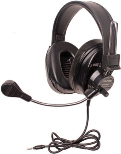 Califone 3066BKT Deluxe Stereo Headset with To Go Plug, Black, Impedance 25 Ohms +/- 15 Ohms, Frequency Response 20-20000 Hz, Sensitivity 107dB SPL +/- 3dB at 1kHz, 40mm Mylar Diaphragm, Rugged ABS plastic headstrap with recessed wiring resists prying fingers for classroom safety with Comfort Sling for user comfort; UPC 610356833315 (CALIFONE3066BKT 3066-BKT 3066 BKT)