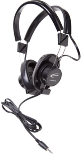 Califone 61044S-BK Classroom 610 Binaural Headphones, Black, Impedance 64 Ohms, Response Bandwidth 50-12000 Hz, Sensitivity 65 dB, Stereo Sound Output Mode, Steel-reinforced dual headstraps are fully adjustable to comfortably fit younger students and adults, Rugged headstraps with recessed wiring for safety, UPC 610356833391 (CALIFONE61044SBK 61044SBK 61044S BK)