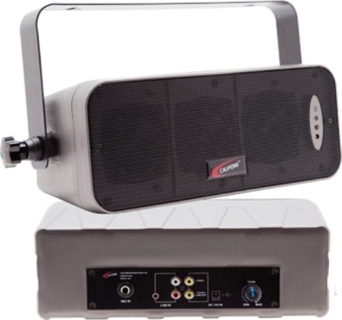 Califone PI31-PS Wireless, Powered & Non-Powered Whiteboard Field Array Speakers, 25 watts RMS Rated Power Output, Frequency Response 100 Hz  3 kHz, Sensitivity 93 dB 1 Watt @ 1 meter, Dynamic Range 100 dB, Protective steel grille, Three x 3