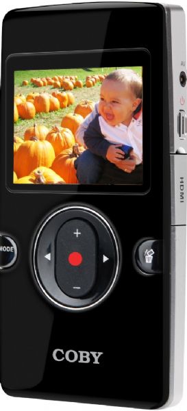 Coby CAM5002 SNAPP Camcorder, 5.0 Mpix Camcorder Sensor Resolution, 920 Kpix Camcorder Effective Video Resolution, 5.0 Mpix Camcorder Effective Still Resolution, Flash card Media Type, Color Support, CMOS Optical Sensor Type, 4 x Digital Zoom, LCD display - 2