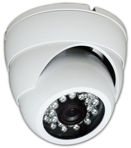 netZeye CAMJID948WH Sony 1/3-Inch 480 TV Lines 24 LED 0.5 Lux 3.6mm Vandal Proof IR Dome Camera, White, High resolution of 480 TV Lines & 0 Lux, Auto Gain Control, allowing for high definition picture in low Lux condition, Auto Electronic Shutter can reach speeds up to 1/100,000s (CAM-JID948WH CAM JID948WH CAMJID948W CAMJID948)