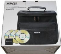 Hitachi CAMKIT2 Camcorder Accessory Kit fits with Hitachi DZ-GX20A DZ-MV350A, DZ-MV350E, DZ-MV380A, DZ-MV380E DZ-MV550A and DZ-MV580A and many others, Hitachi-branded nylon camcorder bag with shoulder strap, pockets and partitions, 1400mAh 2-hour extended-life lithium ion battery, Three DVD-R discs, UPC 050585223615 (CAM-KIT2 CAM KIT2 CAMKIT) 
